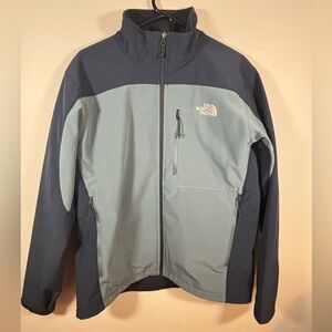 The North Face Men's Navy and Light Blue Performance Jacket Navy/Gray – Size L